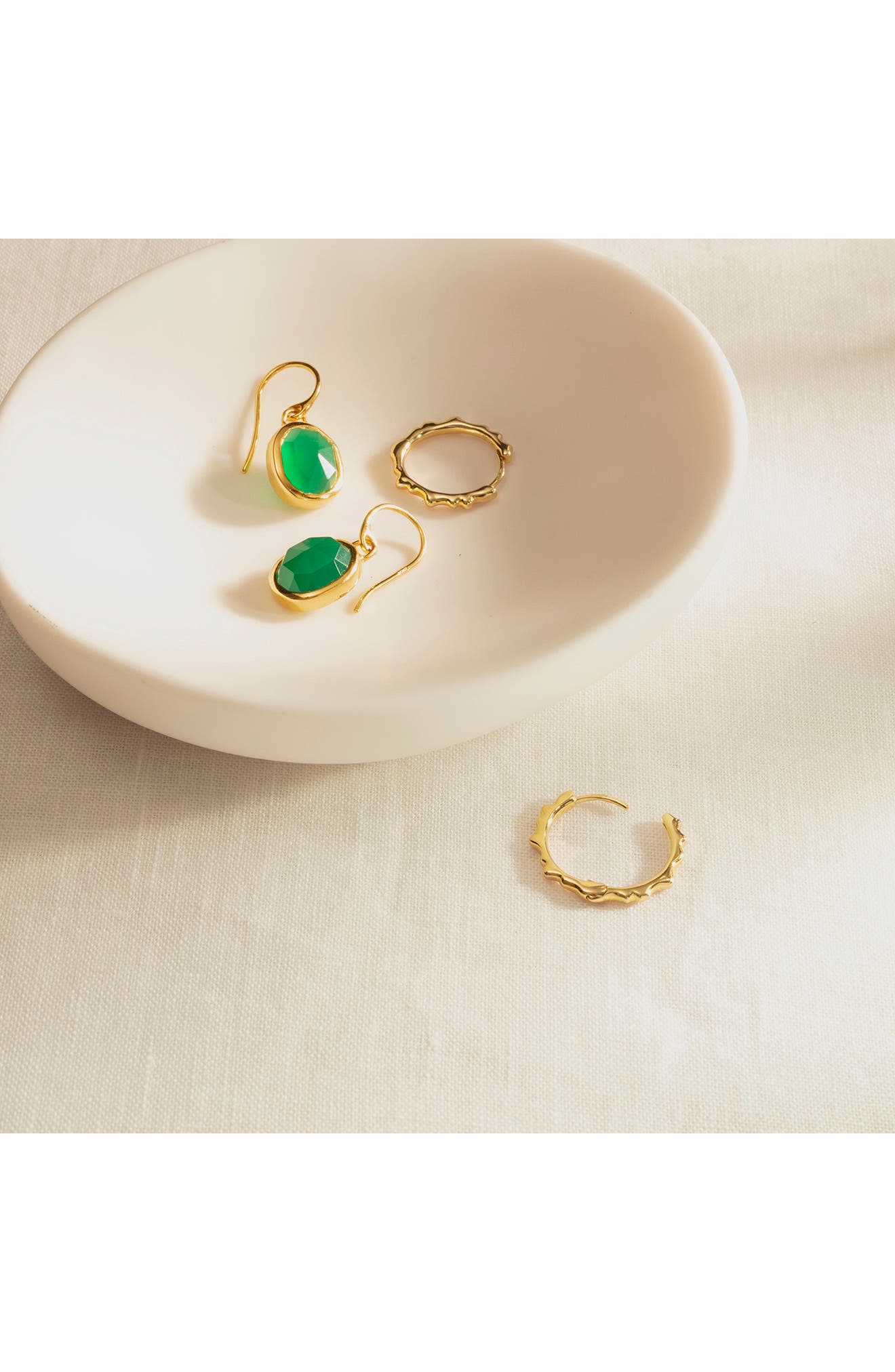 Monica Vinader Siren Bezel Set Drop Earrings Nordstrom