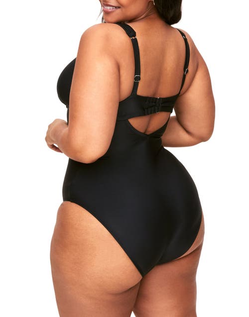 Shop Adore Me Evangeline Swimwear One-piece In Black
