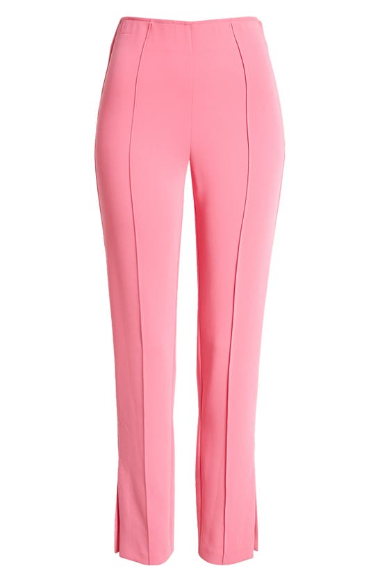 Cinq À Sept Brianne Pintuck Crepe Pants In Pink Azalea