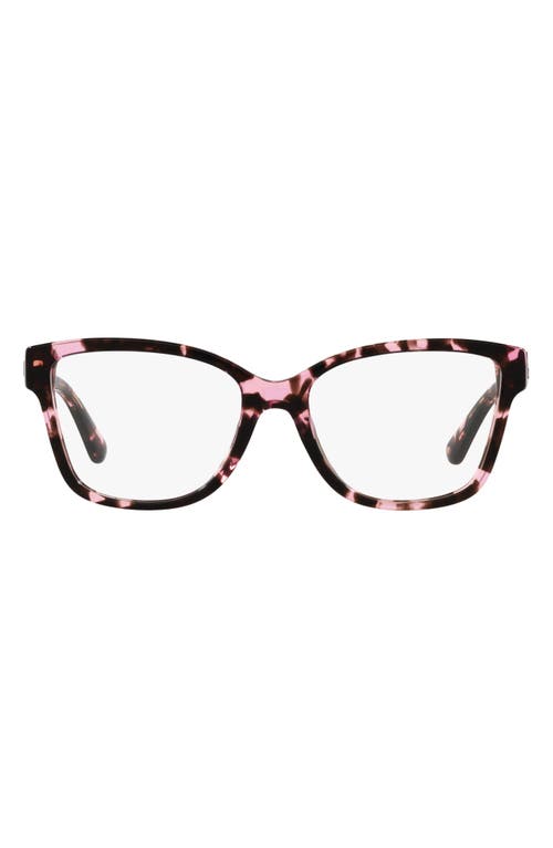 Michael Kors Orlando 54mm Square Optical Glasses in Pink Tort at Nordstrom