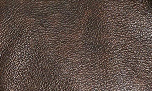Tommy Hilfiger Faux Leather Bomber Jacket In Brown