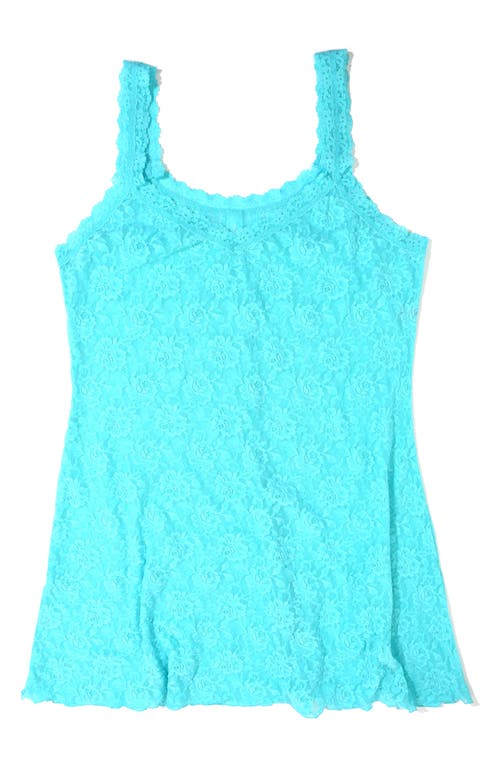 Hanky Panky Stretch Lace Chemise in Aquatic Bl at Nordstrom, Size 1X
