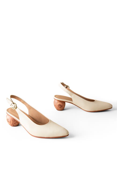 Huma Blanco Canela Slingback Pump In Bone