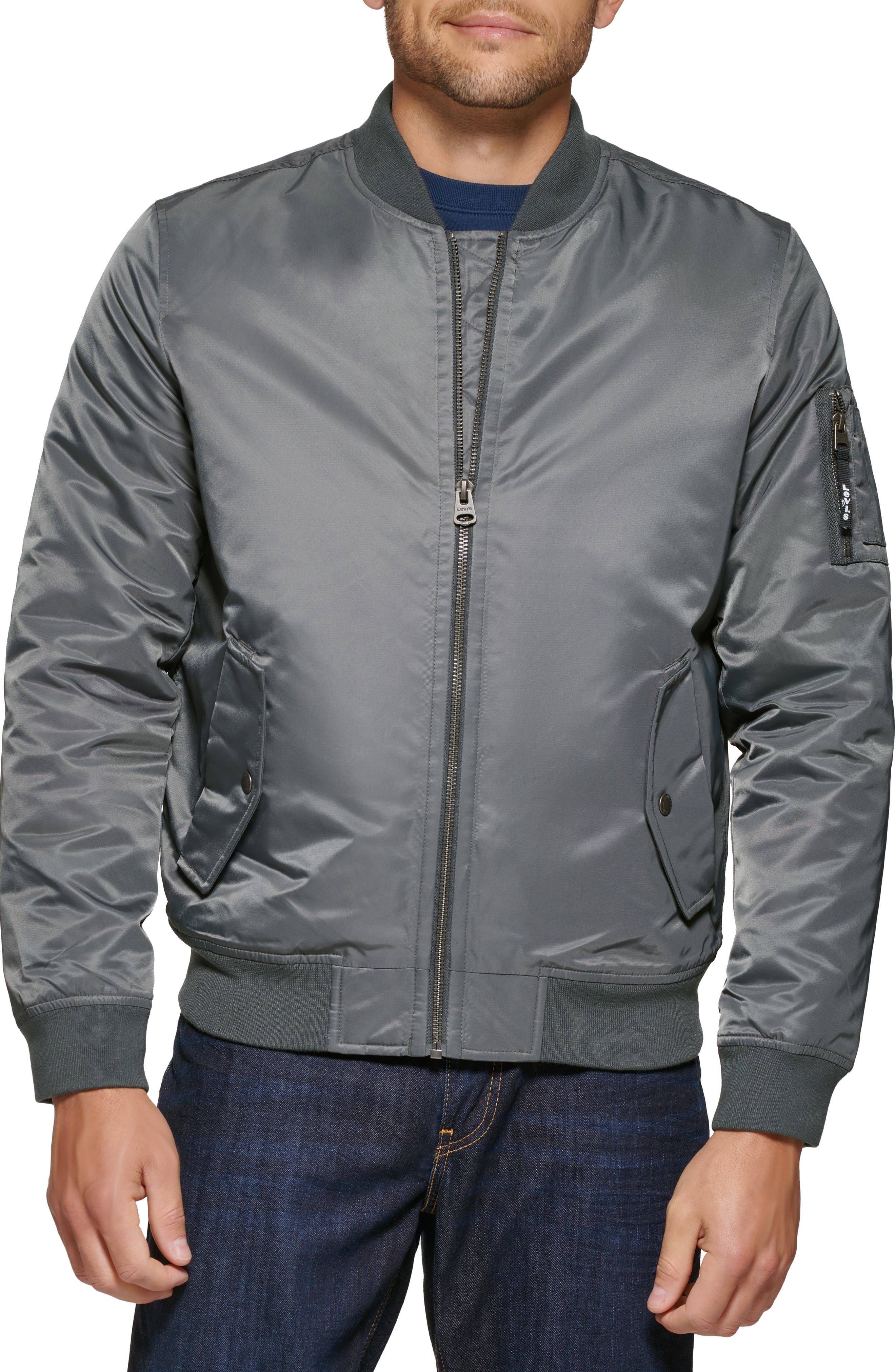 Men's Grey Bomber Jackets | Nordstrom Rack