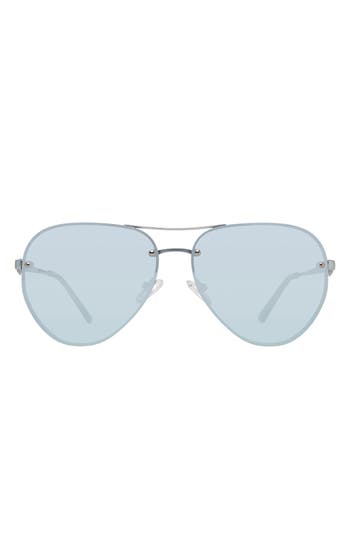 Kurt Geiger London Kgl1002 Aviator Sunglasses In Blue