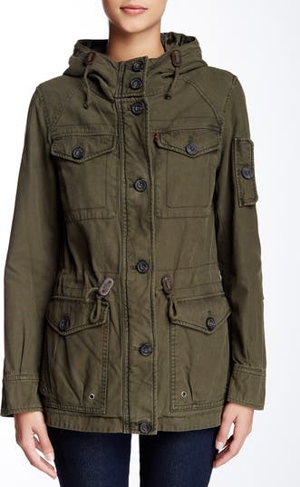 Levi's army green jacket 2025 womens