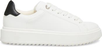 Steve Madden Charlie Women's Leather Lace-Up Platform Sneakers 