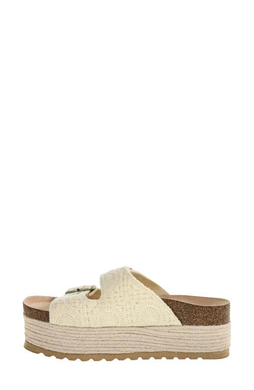 Shop Dirty Laundry Pretends Espadrille Platform Slide Sandal In Natural