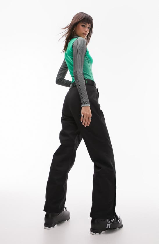TOPSHOP TOPSHOP BELTED HIGH WAIST STRAIGHT LEG SKI PANTS