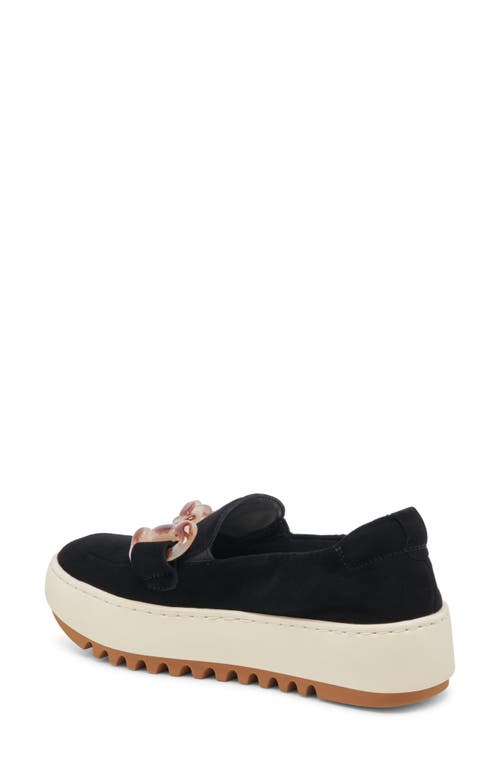 Shop Dolce Vita Andres Platform Bit Loafer In Onyx Suede