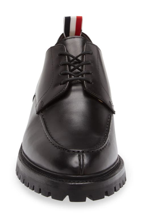 Shop Thom Browne Apron Toe Derby In Black