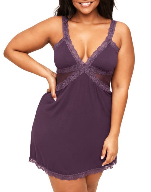 Shop Adore Me Primrose Slip In Dark Purple