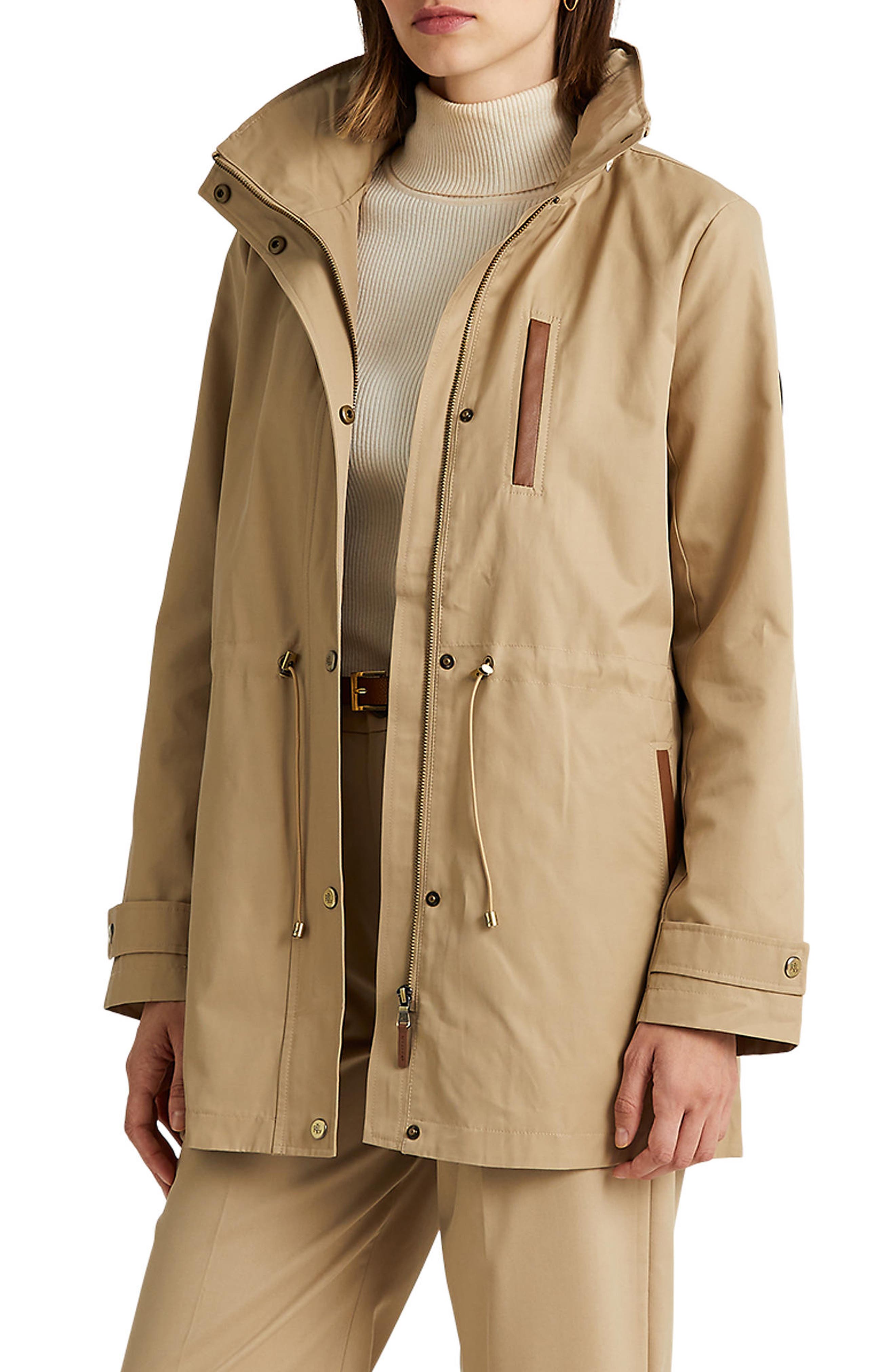 rain jacket cinched waist