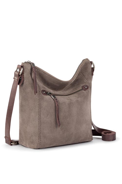 The Sak Ashland Leather Crossbody Bag In Mushroom Suede