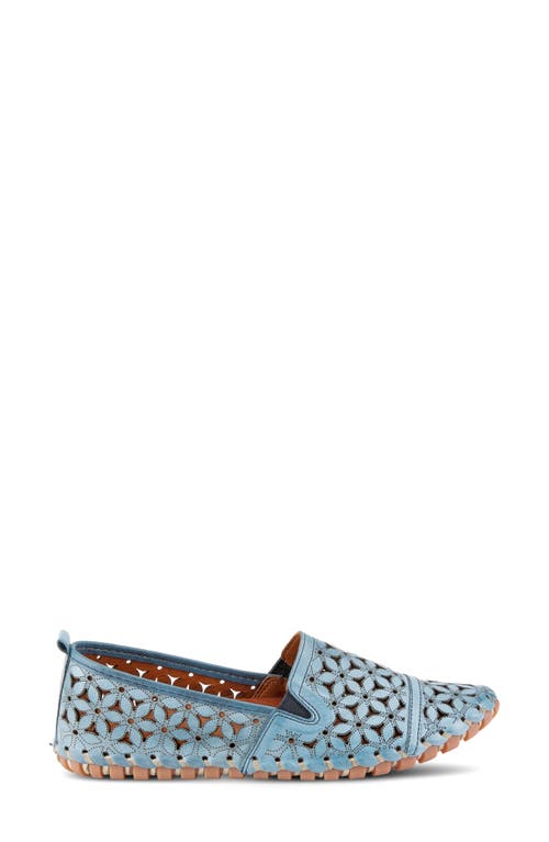 Spring Step Flowerflow Slide Sandal In Blue