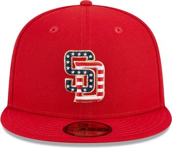 San Diego Padres MLB 4th July Red 59FIFTY Cap