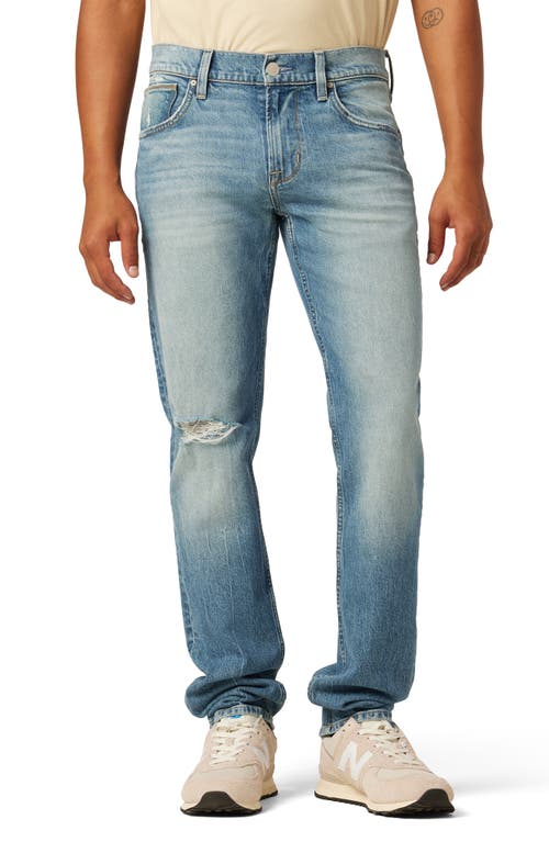 Hudson Jeans Blake Slim Straight Fit Jeans in Blue Fade