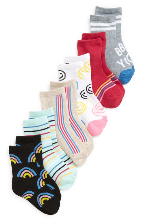 Nordstrom Tucker + Tate Kids' Assorted 6-Pack Quarter Socks in Be You Pack