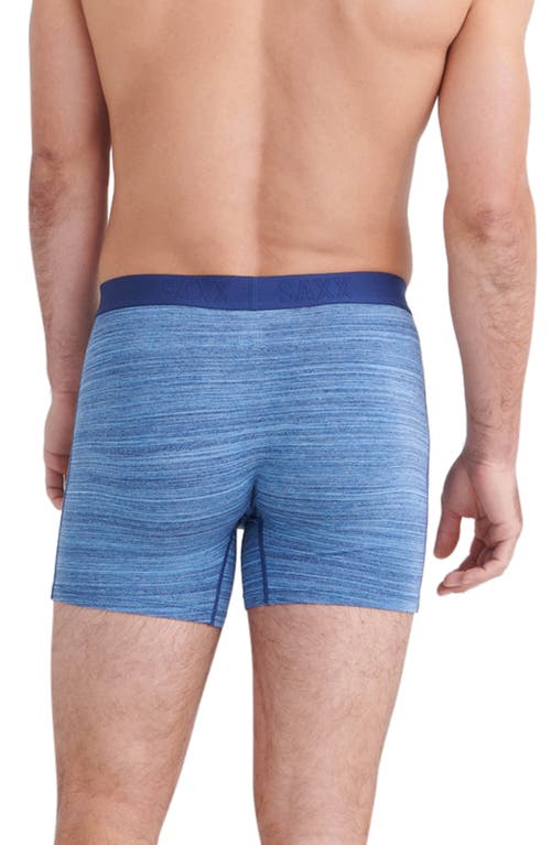 Shop Saxx 2-pack Vibe Super Soft Slim Fit Boxer Briefs In Spacedye Heather/navy