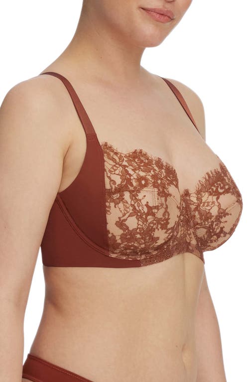 Shop Skarlett Blue Entice Underwire Full Coverage Bra In Clay/nylon