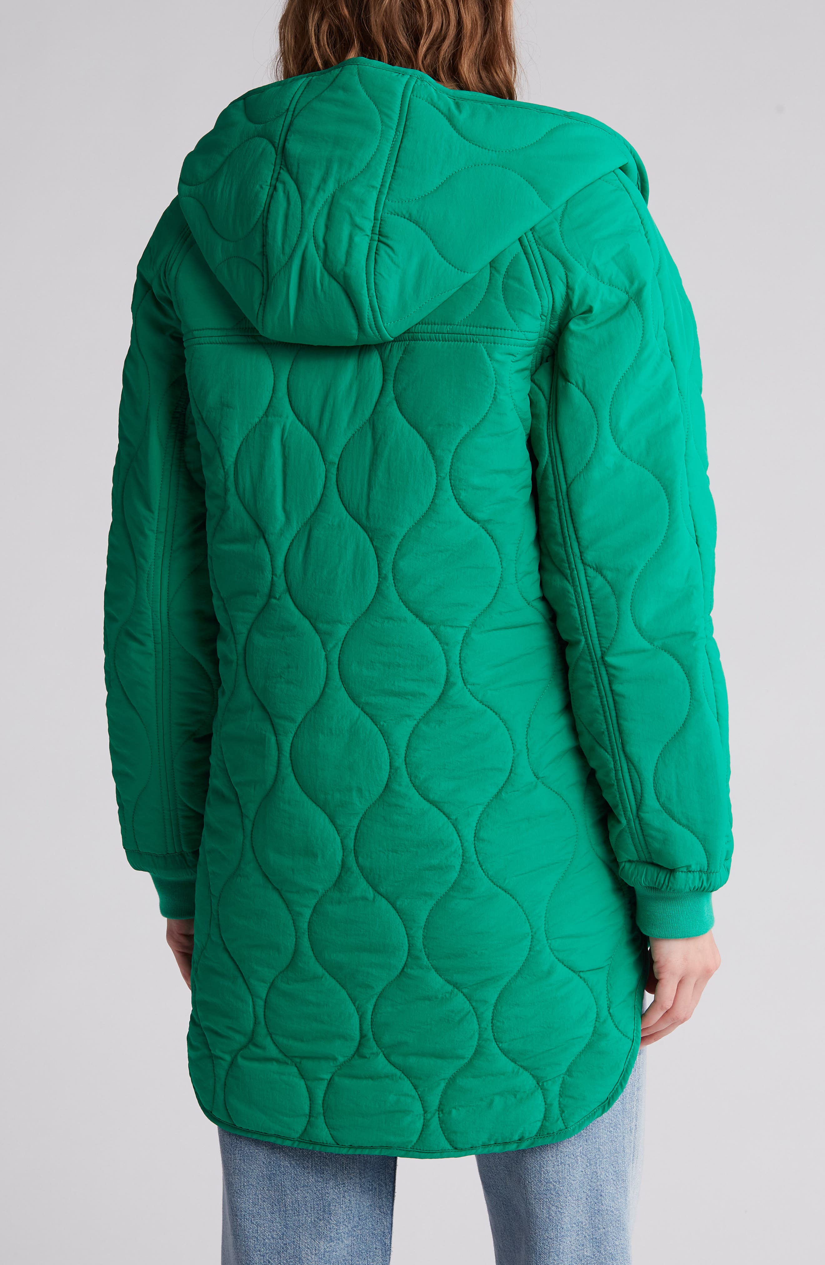 BCBGeneration Onion Quilt Hooded Jacket Nordstromrack