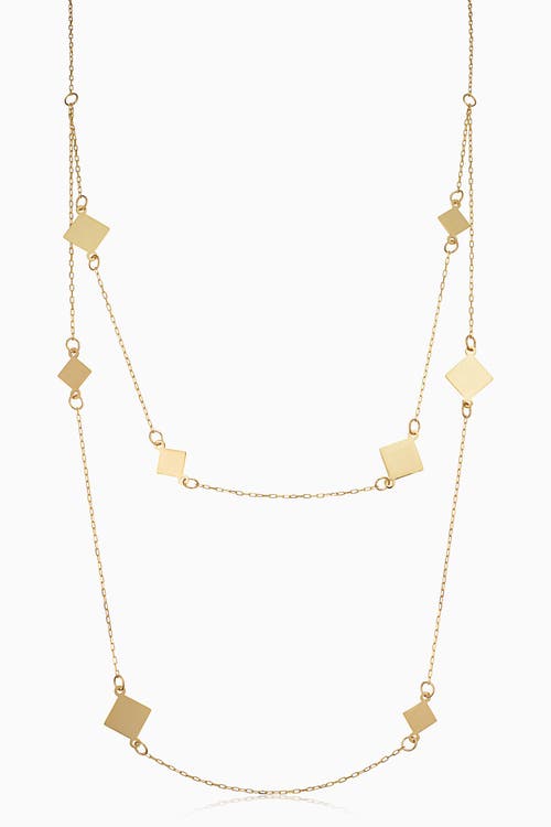 Shop Oradina 14k Yellow Gold Times Square Layered Necklace