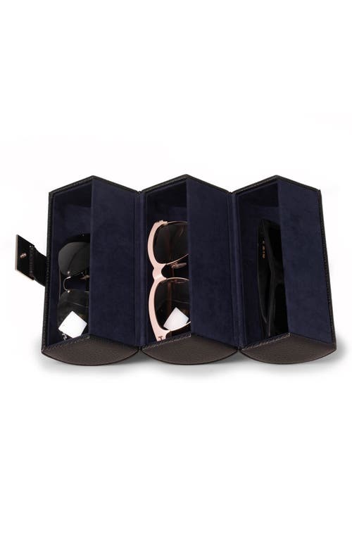 Bey-berk Leather Travel Sunglasses Roll In Multi Color