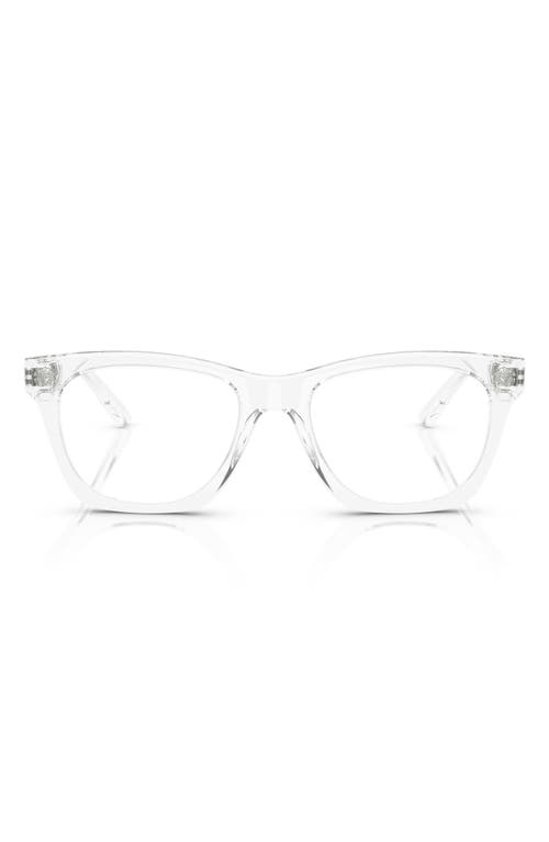 Versace 50mm Pillow Optical Glasses In Crystal
