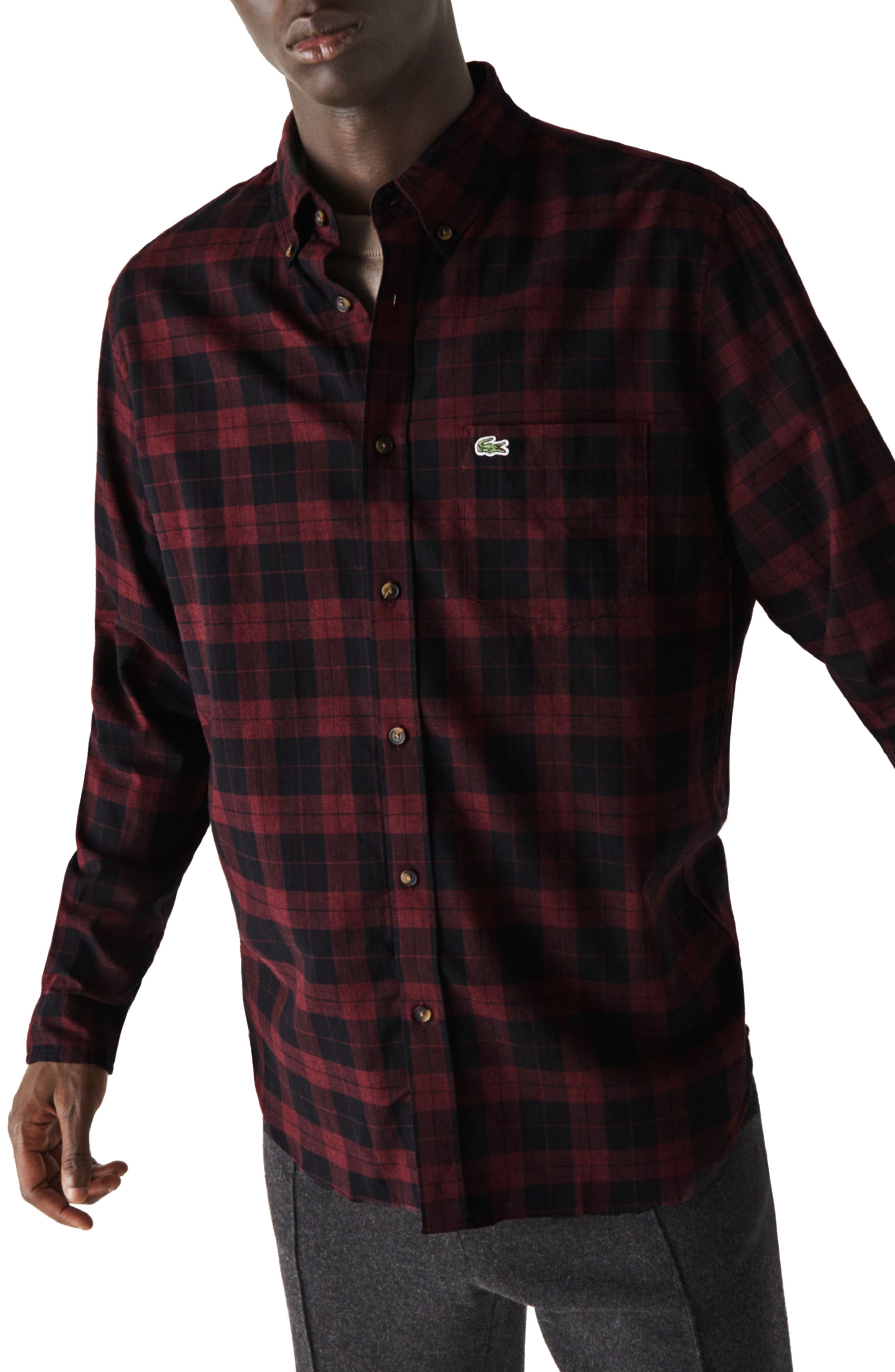 Men's Lacoste Button Up Shirts | Nordstrom