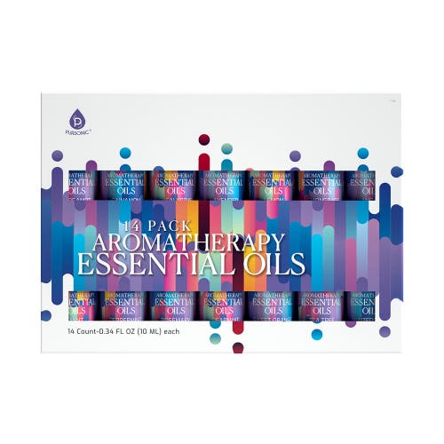 Pursonic 14 Pack Aromatherapy Essential Oil Gift Set. In Multicolor