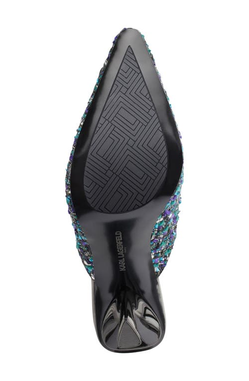 Karl Lagerfeld Paris Keera Slingback Pump In Multi/black