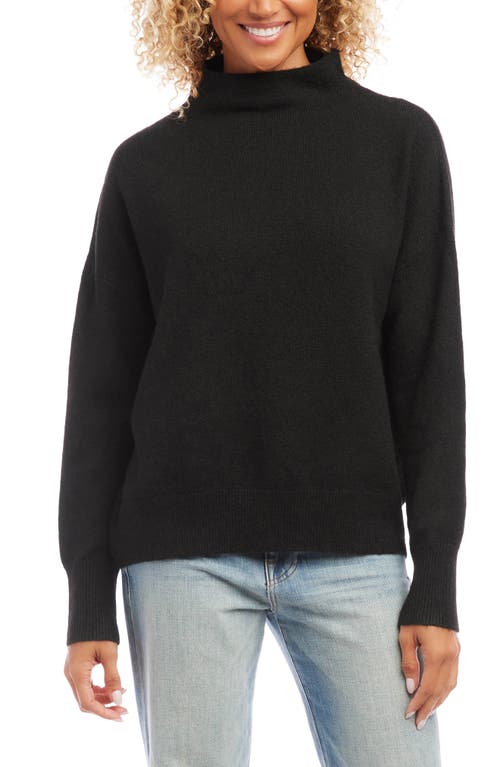 Karen Kane Mock Neck Sweater in Black