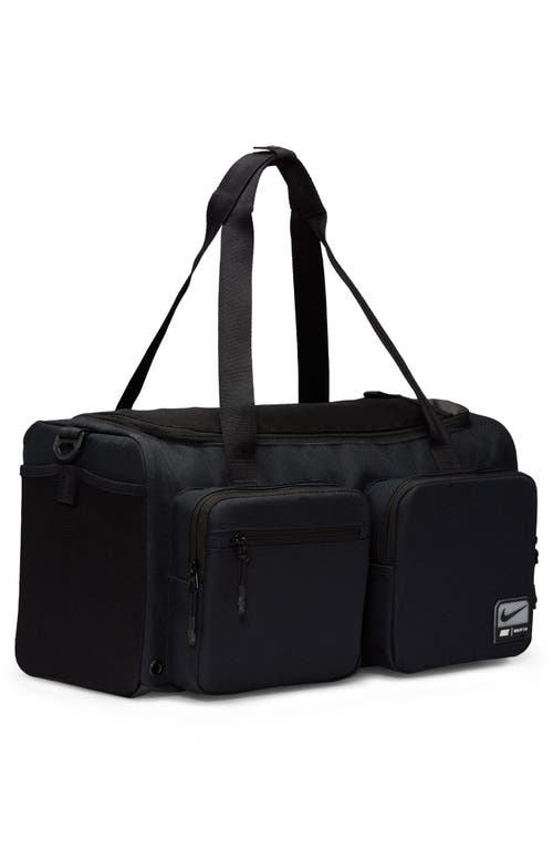 Shop Nike Utility Power 2.0 Duffle Bag In Black/black/white