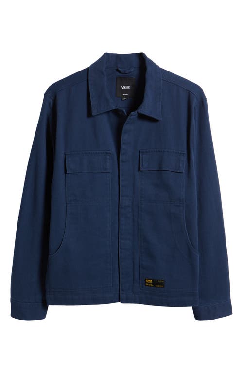 Shop Vans Mcavoy Station Twill Chore Jacket In Dress Blues