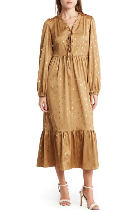 Nordstrom rack hotsell gold dress