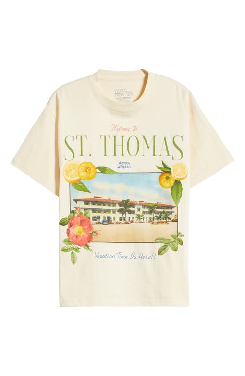 Shop Id Supply Co Welcome To St. Thomas Graphic T-shirt In Cream