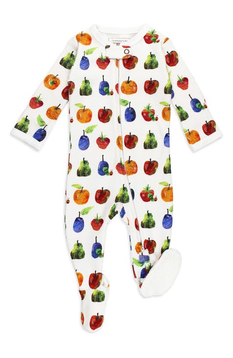 x 'The Very Hungry Caterpillar™' Fitted One-Piece Organic Cotton Footie Pajamas (Baby)