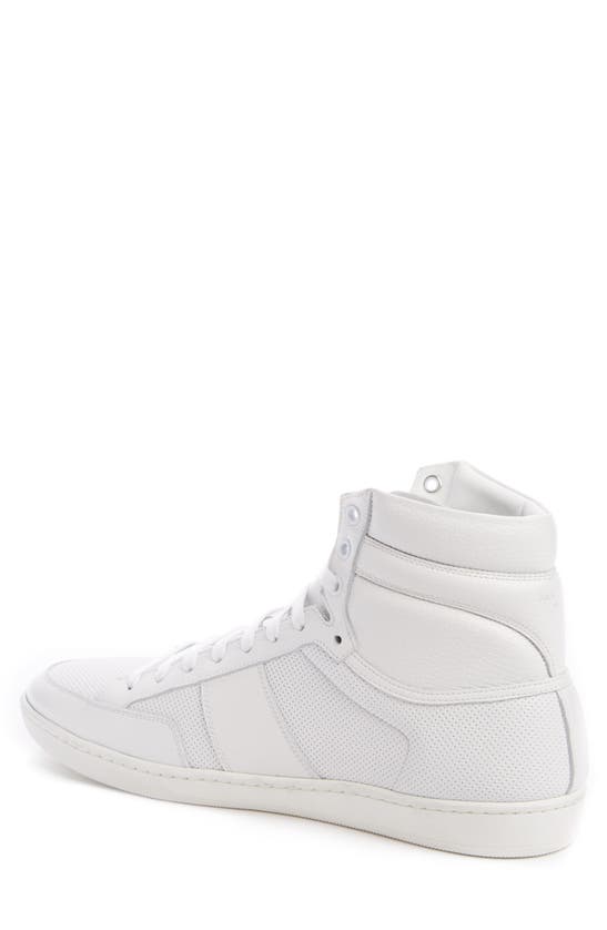 Saint Laurent Sl/10h Signature Court Classic High Top Sneaker In Optic ...