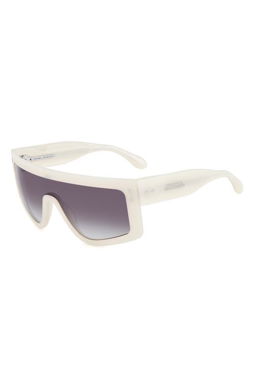 Isabel Marant Rectangular Sunglasses In Pearl White/grey Shaded