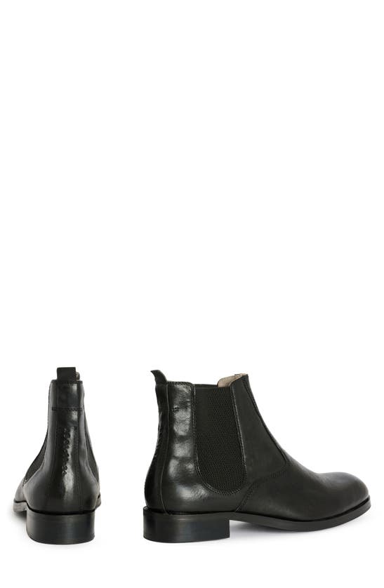 Shop Allsaints Gus Leather Chelsea Boot In Black