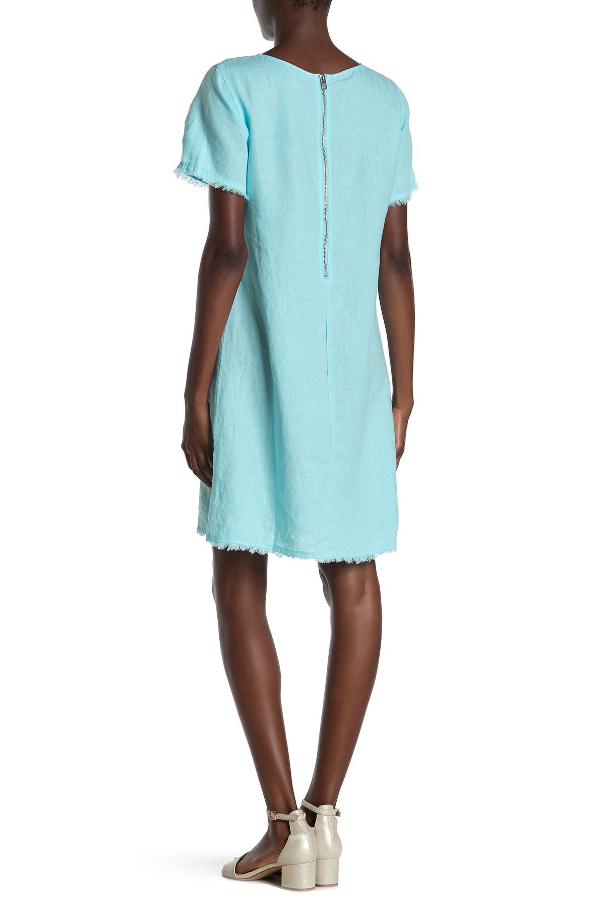 two palms linen shift dress
