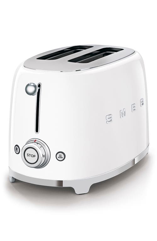 Smeg Two-slice Toaster In White