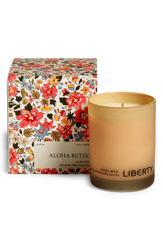 Shop Liberty London Aloha Betsy Scented Candle In Cream