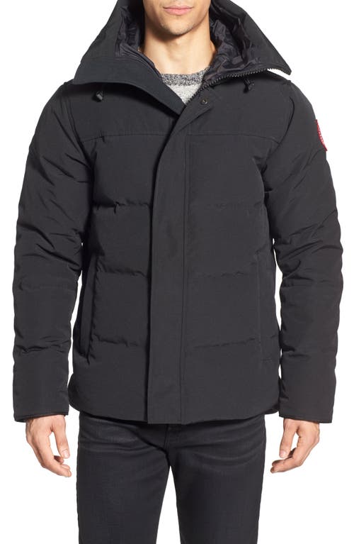 Canada Goose 'MacMillan' Slim Fit Hooded Parka in Black at Nordstrom, Size X-Large