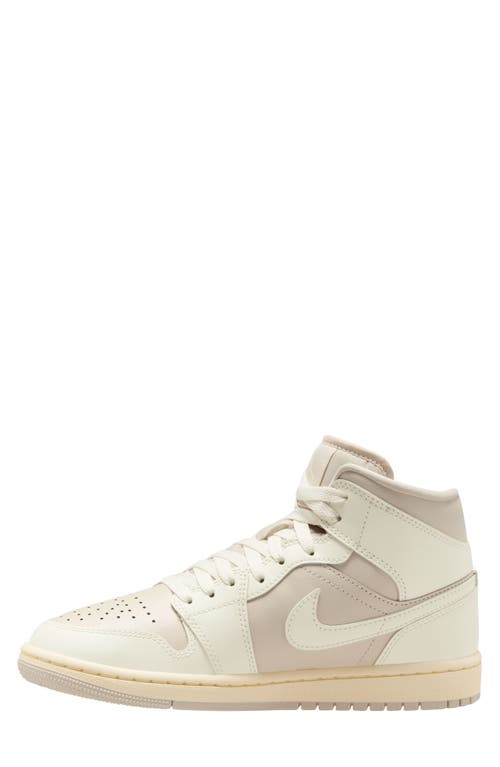 Shop Jordan Air  1 Mid Sneaker In Legend Light Brown/sail