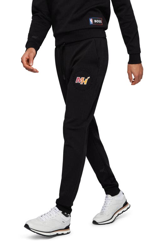 x NBA Men's Slamdunk2 3 Embossed Sweatpants in Black Miami Heat at Nordstrom, Size Xx-Large