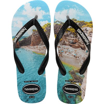 Havaianas Top Photo Print Flip Flop, /10- Blue