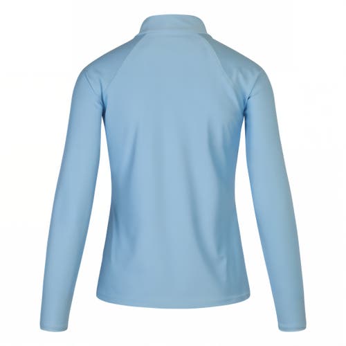 Uv Skinz Long Sleeve Quarter Zip Sun & Swim Shirt In Clear Sky