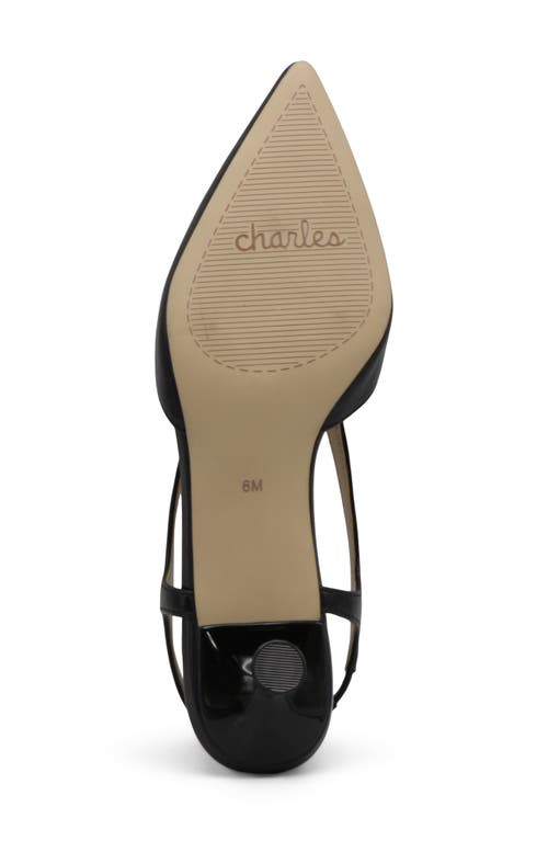 Charles By Charles David Addi Pointed Toe Kitten Heel Pump In Black