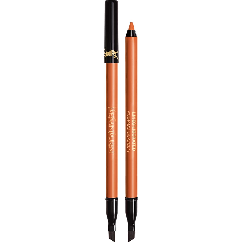 Saint Laurent Lines Liberated Dual-ended Waterproof Eyeliner In 12 Orange